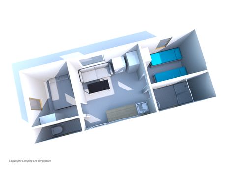 MOBILHOME 4 personnes - 2 chambres Climatisation - Dimanche