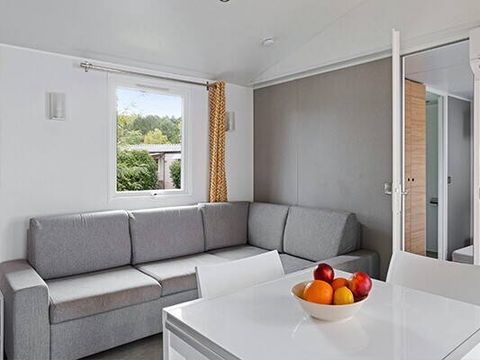 BUNGALOW 6 personnes - Mobil-home | Premium | 3 Ch. | 6 Pers. | Terrasse surélevée | 2 SDB | Clim.