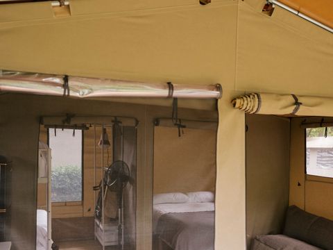 Tente en toile et en bois 2 personnes - Cottage Family Tent