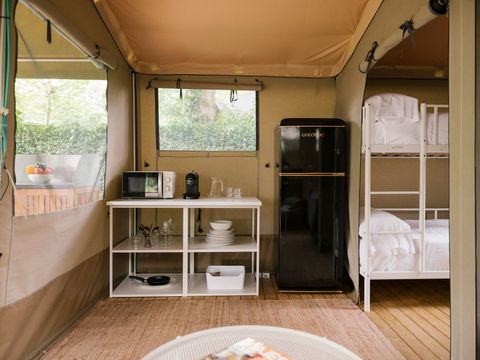 Tente en toile et en bois 2 personnes - Cottage Family Tent