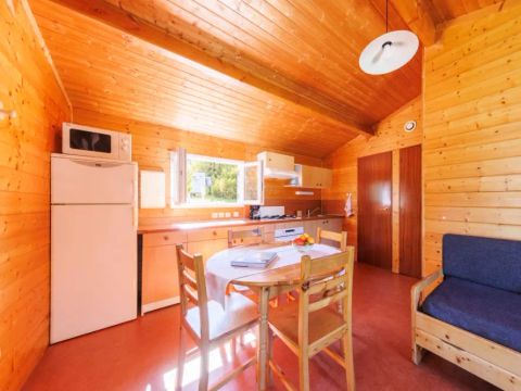 MOBILHOME 5 personnes - Chalet Edelweiss 3 Pièces 5 Personnes + TV