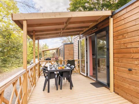 MOBILHOME 4 personnes - Cottage Premium 3 Pièces 4 Personnes + TV