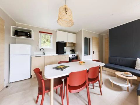 MOBILHOME 6 personnes - Cottage Premium 4 Pièces 6 Personnes + TV 2sdb