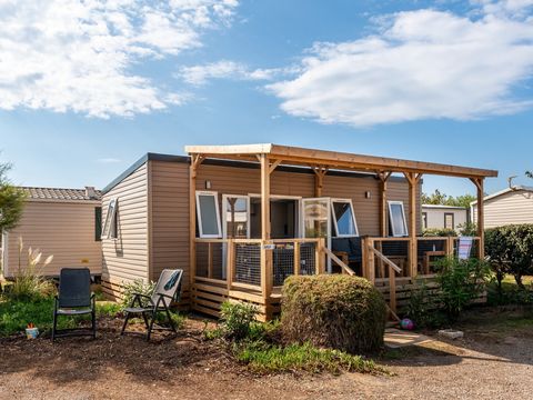 MOBILHOME 6 personnes - Mobil-home | Comfort | 3 Ch. | 6 Pers. | Terrasse surélevée | Clim. | TV