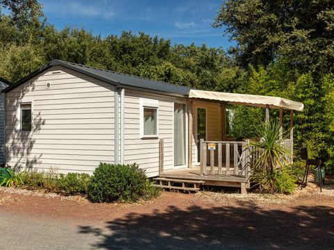 BUNGALOW 4 personnes - Mobil-home | Comfort | 2 Ch. | 4 Pers. | Terrasse surélevée | Clim. | TV