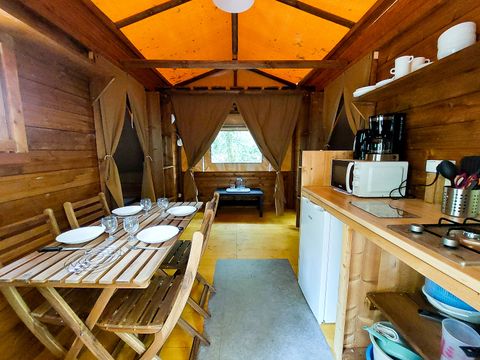 TENTE TOILE ET BOIS 4 personnes - Cabane “Tribu”