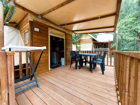 TENTE TOILE ET BOIS 4 personnes - Cabane “Tribu”