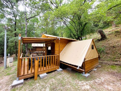 TENTE TOILE ET BOIS 4 personnes - Cabane “Tribu”