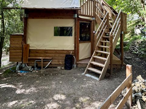 TENTE TOILE ET BOIS 4 personnes - Caba’tente