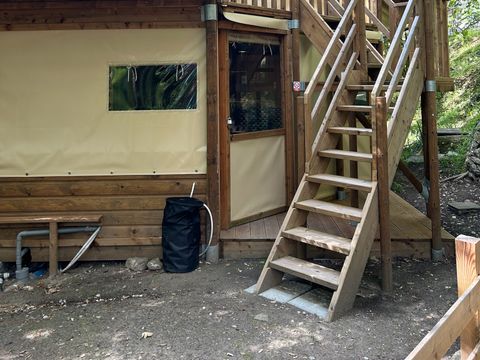 TENTE TOILE ET BOIS 4 personnes - Caba’tente