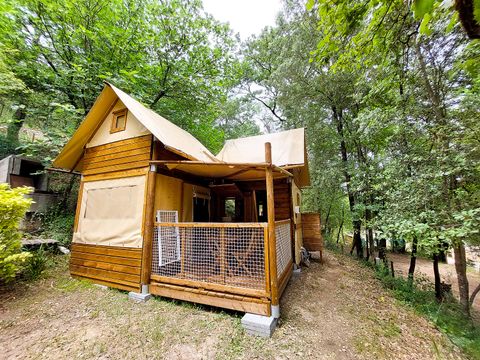 TENTE TOILE ET BOIS 4 personnes - Caba’tente