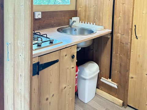 TENTE TOILE ET BOIS 4 personnes - Caba’tente
