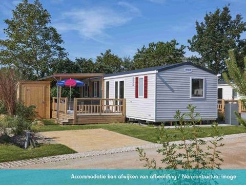 MOBILHOME 6 personnes - Excellence 3 chambres (6 pers) terrasse MOBILHOME 6 personnes - Excellence 3 chambres (6 pers) terrasse