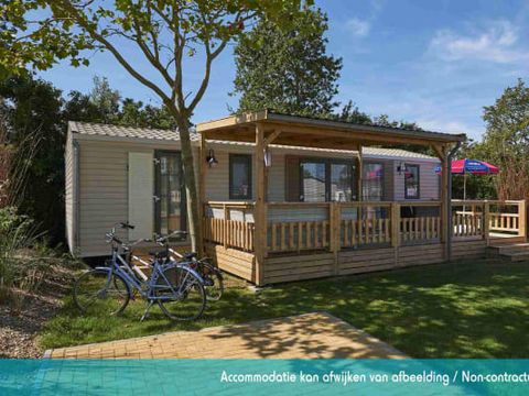MOBILHOME 6 personnes - Excellence 3 chambres (6 pers) terrasse MOBILHOME 6 personnes - Excellence 3 chambres (6 pers) terrasse