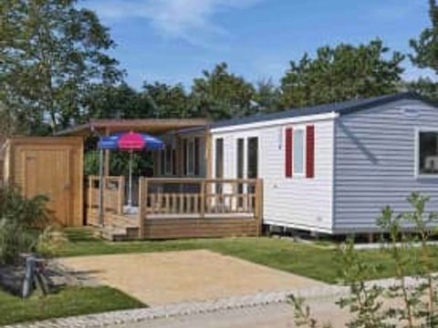 MOBILHOME 6 personnes - Excellence 3 chambres (6 pers) terrasse MOBILHOME 6 personnes - Excellence 3 chambres (6 pers) terrasse