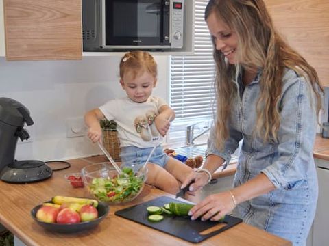 MOBILHOME 6 personnes - Excellence 3 chambres avec terras (6 personen)