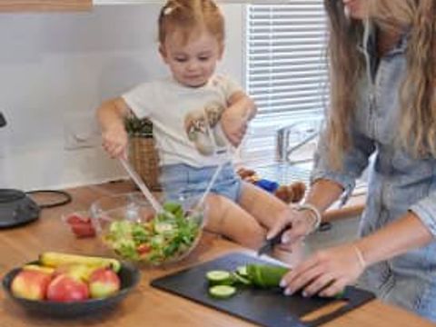 MOBILHOME 6 personnes - Excellence 3 chambres avec terras (6 personen)