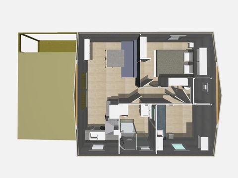 CHALET 4 personnes - Confort Terre Neuve - 2 chambres