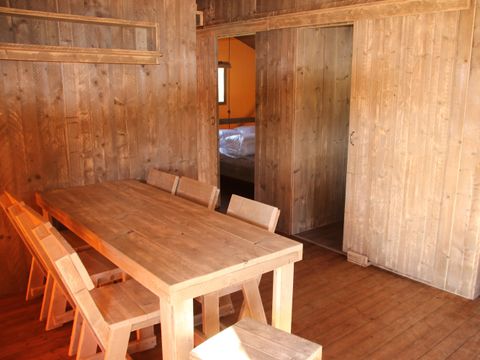 Tente en toile et en bois 5 personnes - Lodge Privilège Nature - 2 chambres