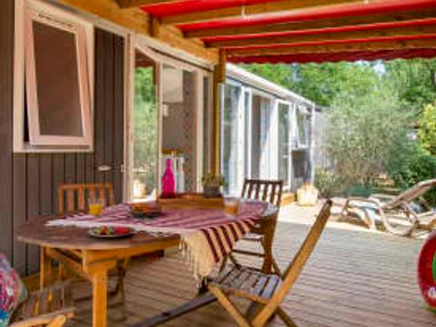 MOBILHOME 6 personnes - Cottage PROVENCAL 6p 3ch 2 Sdb Clim ****