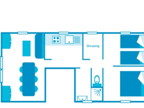 VILLA 6 personnes - Villa Tropicale 4/6p 2ch ****