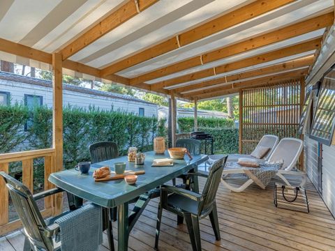 MOBILHOME 4 personnes - COTTAGE 4p 2ch 2Sdb ****