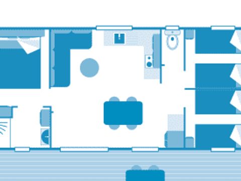 MOBILHOME 6 personnes - Cottage 6p 3ch PREMIUM