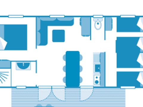 MOBILHOME 6 personnes - Cottage 6p 3ch ****