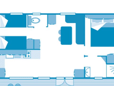 MOBILHOME 4 personnes - Cottage 4p 2ch ****