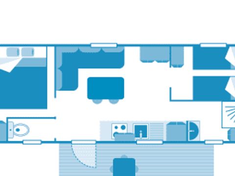 MOBILHOME 4 personnes - Cottage 4p 2ch **