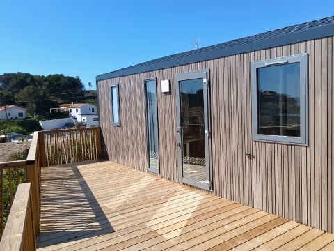 MOBILHOME 10 personnes - TRIBU vue mer - 1 mobile-home 6 pers + 1 mobile-home 4 pers