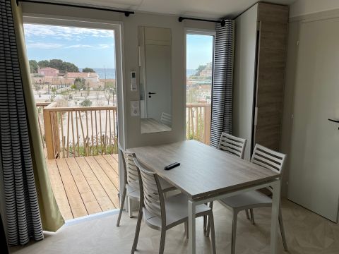 MOBILHOME 10 personnes - TRIBU vue mer - 1 mobile-home 6 pers + 1 mobile-home 4 pers