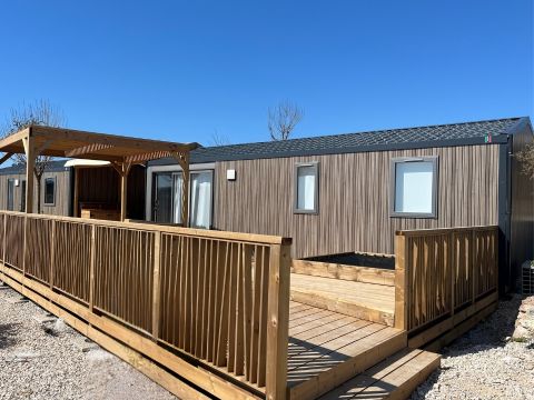 MOBILHOME 10 personnes - TRIBU vue mer - 1 mobile-home 6 pers + 1 mobile-home 4 pers