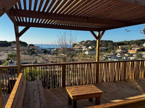 MOBILHOME 10 personnes - TRIBU vue mer - 1 mobile-home 6 pers + 1 mobile-home 4 pers