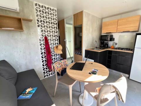 MOBILHOME 2 personnes - Mobil Home Cosy 2 Pièces 2 Personnes Climatisé + TV