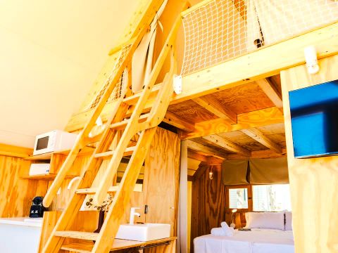 TENTE TOILE ET BOIS 4 personnes - Hanna