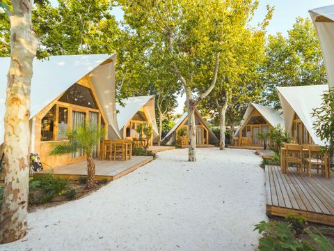 TENTE TOILE ET BOIS 4 personnes - Hanna