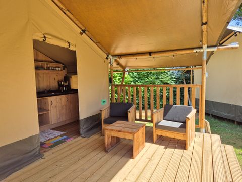 TENTE TOILE ET BOIS 4 personnes - Tente safari