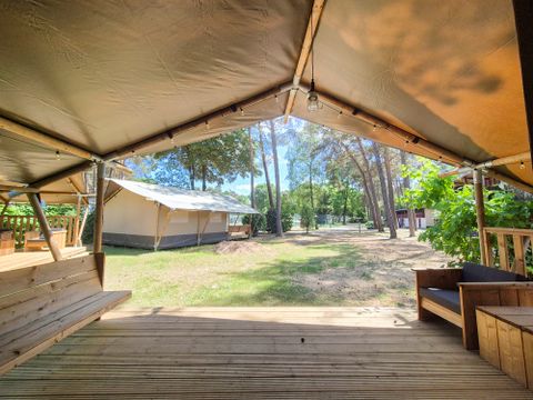 TENTE TOILE ET BOIS 4 personnes - Tente safari