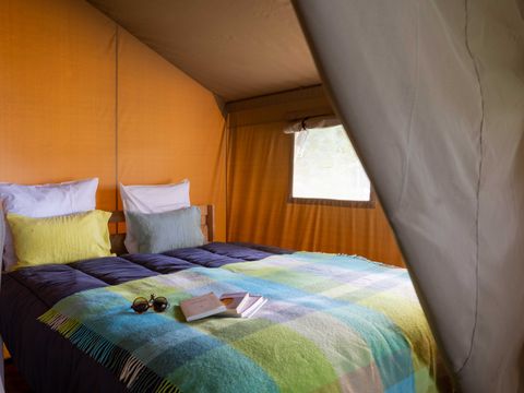 TENTE TOILE ET BOIS 4 personnes - Safari Lodge - 2 chambres + Frigidaire + Terrasse