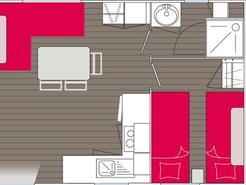 MOBILHOME 4 personnes - Mobil Home Confort Ploumanac'h Samedi- 2 chambres