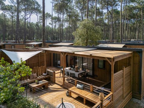 Mobilhome 6 personnes - Exclusif - 3 chambres - 2 salles d'eau - Clim.