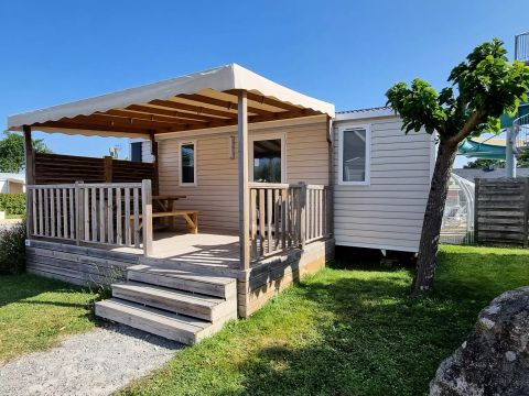 MOBILHOME 4 personnes - Mobil-Home DETENTE 3 Pièces 4 Personnes + TV