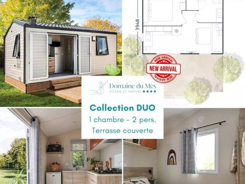 MOBILHOME 2 personnes - Mobil-Home DUO 2 Pièces 2 Personnes + TV
