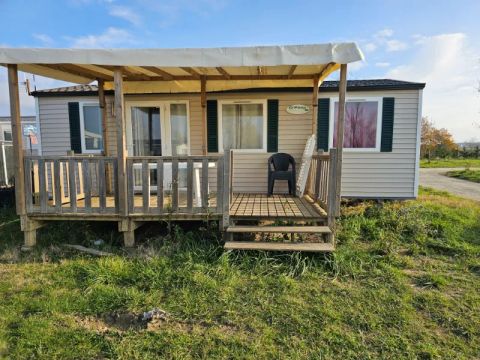 MOBILHOME 6 personnes - Mobil Home Aqua 3ch 6persTerrasse Semi-Couverte Clim TV