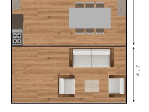 TENTE TOILE ET BOIS 6 personnes - Tentes safari sans sanitaires 6 personnes