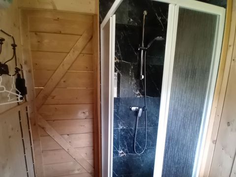 TENTE TOILE ET BOIS 4 personnes - Woody 25 Confort Safari Lodge Tente Salle de bain - 2 chambres