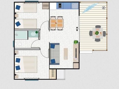 BUNGALOW 2 personnes - Bungalow Premium Caribe 2 pers