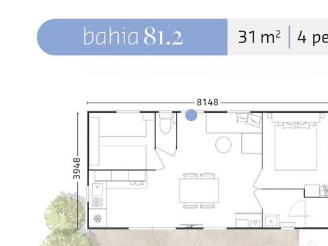 MOBILHOME 4 personnes - Premium 2 chambres 31m²