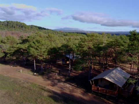 Tente en toile et en bois 4 personnes - Tente Lodge - 4 places - PMR